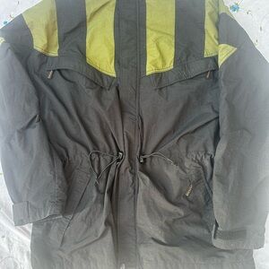 90s Vintage Adidas Black and Green Windbreaker size Large